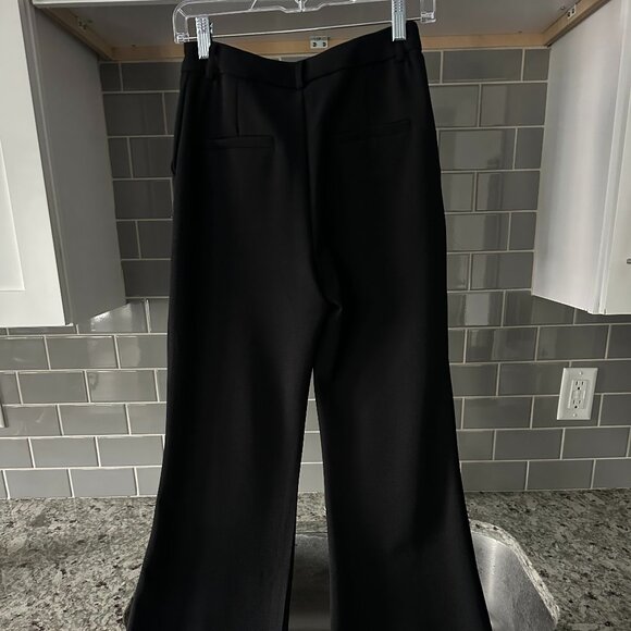 Sincerely Jules Crepe Black Flare Dress Pants Size Small - Picture 6 of 7